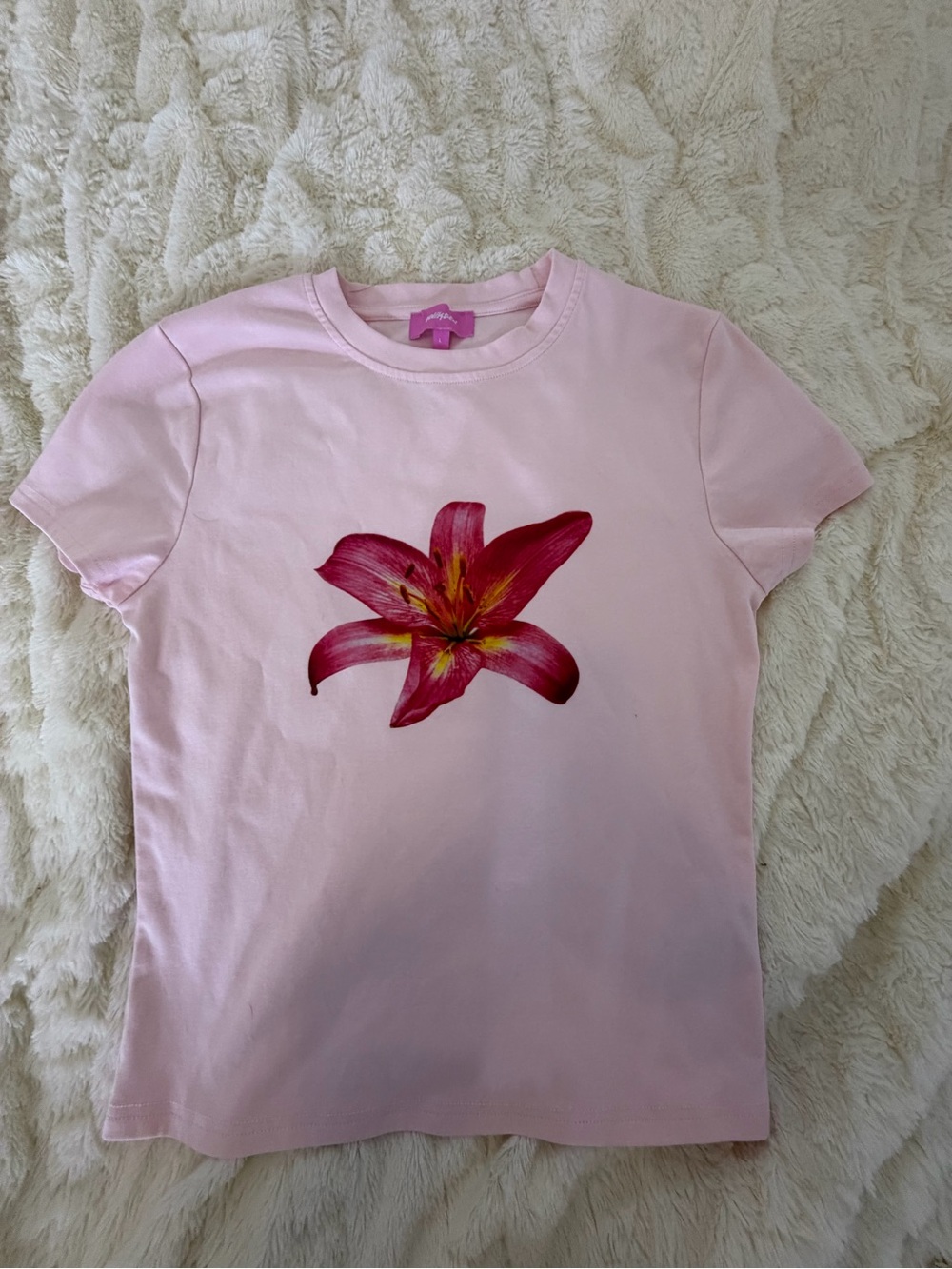 Pink Floral Graphic Tee